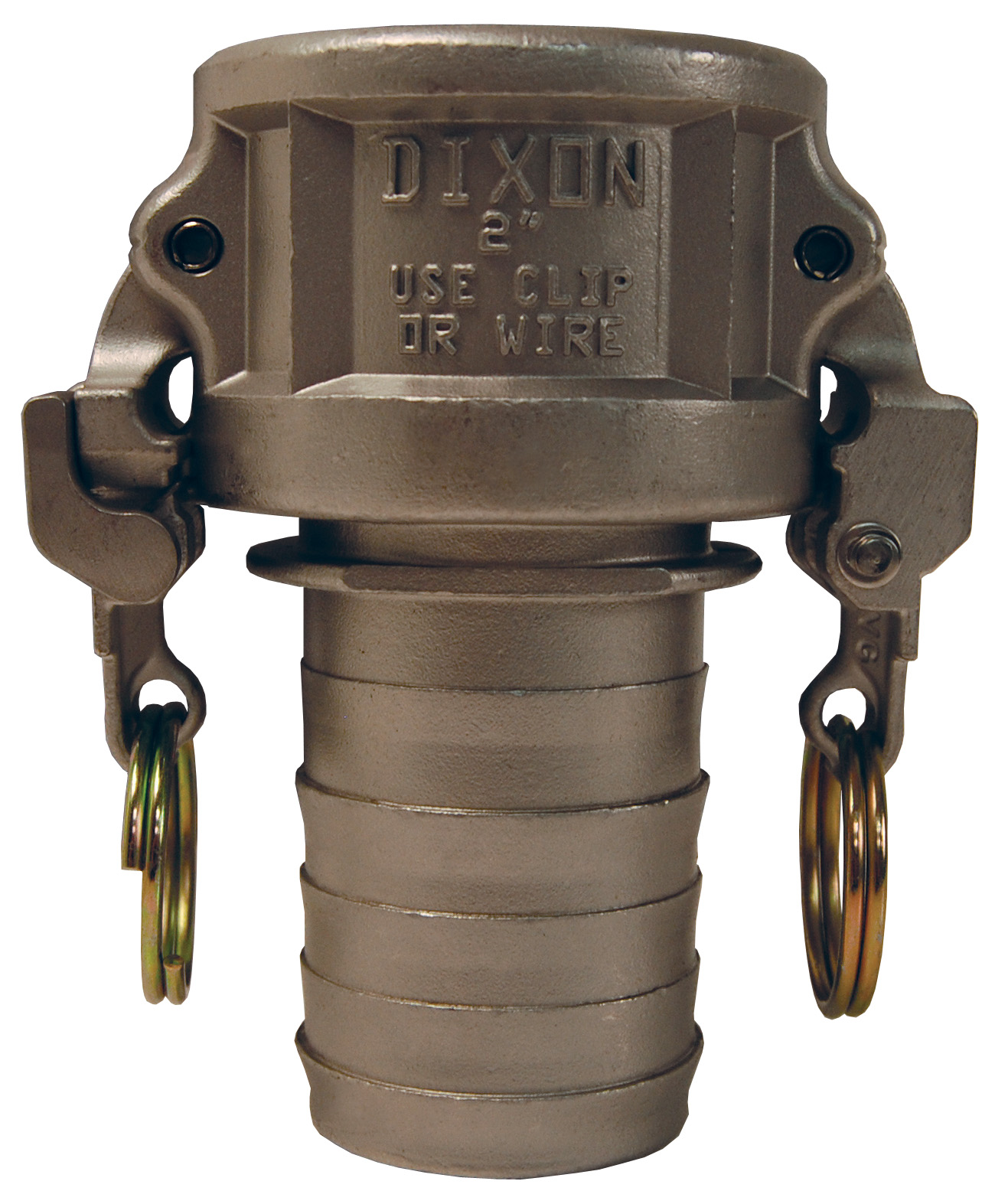 EZ BOSS-LOCK™ CAM & GROOVE TYPE C COUPLER X HOSE SHANK WITH NOTCHED SHANK